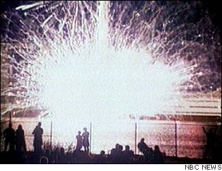 Image: explosions on barge